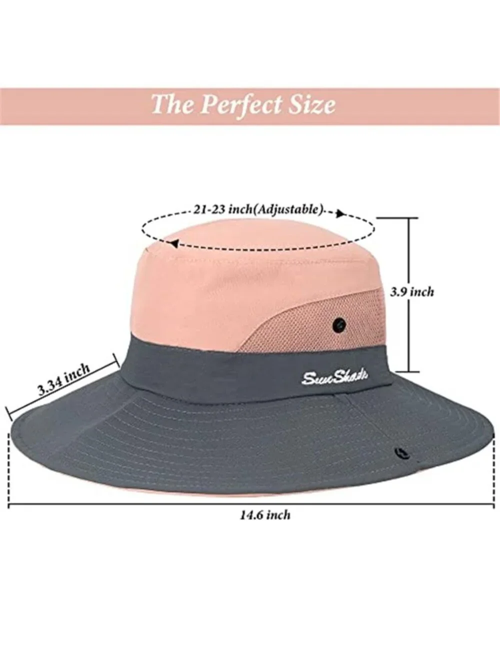 Sun Hat for Women Summer UV Protection Beach Hat Wide Brim Mesh Fishing